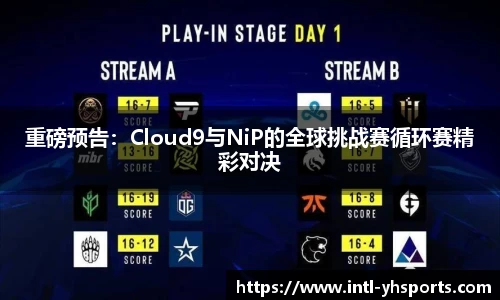 重磅预告：Cloud9与NiP的全球挑战赛循环赛精彩对决